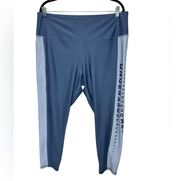 Under Armour HeatGear Ankle Leggings Blue - Picture 6 of 11